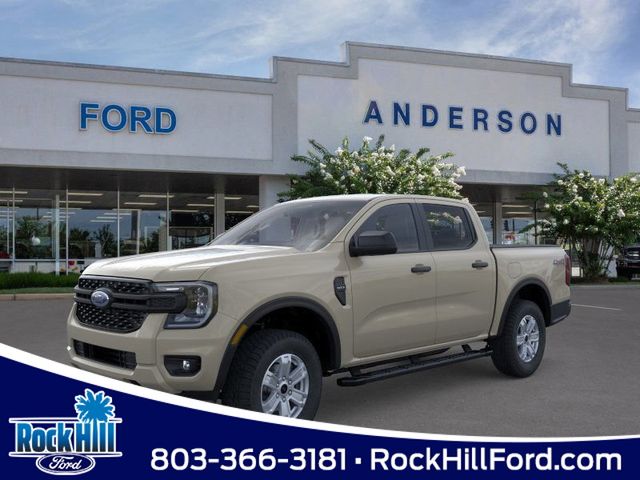 Desert Sand 2025 Ford Ranger XL SuperCrew 4WD Pickup Truck Four-Wheel Drive Automatic