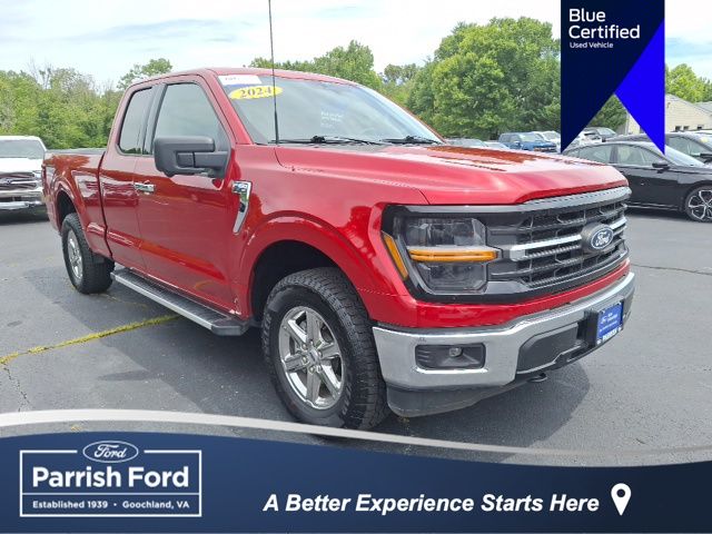 Rapid Red Metallic Tinted Clearcoat 2024 Ford F-150 Pickup Truck Four-Wheel Drive Automatic