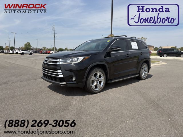 Midnight Black Metallic 2019 Toyota Highlander Limited FWD SUV / Crossover Front-Wheel Drive 8-Speed Automatic