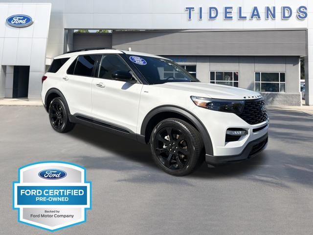 White Metallic 2023 Ford Explorer ST-Line AWD SUV / Crossover All-Wheel Drive Automatic
