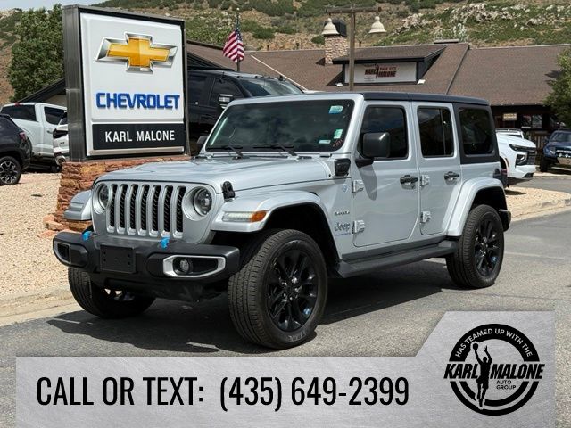 Silver Zynith Clearcoat 2023 Jeep Wrangler 4xe SUV / Crossover Four-Wheel Drive 8-Speed Automatic