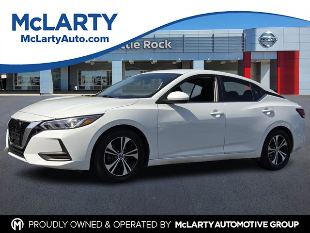 White (Fresh Powder) 2021 Nissan Sentra SV FWD Sedan Front-Wheel Drive Continuously Variable Transmission