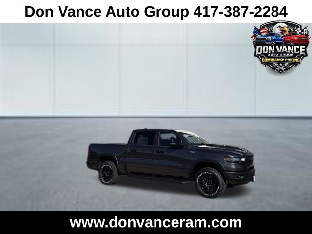 Gray (Granite Crystal Metallic Clearcoat) 2026 RAM 1500 Rebel Crew Cab 4WD Pickup Truck Four-Wheel Drive 8-Speed Automatic
