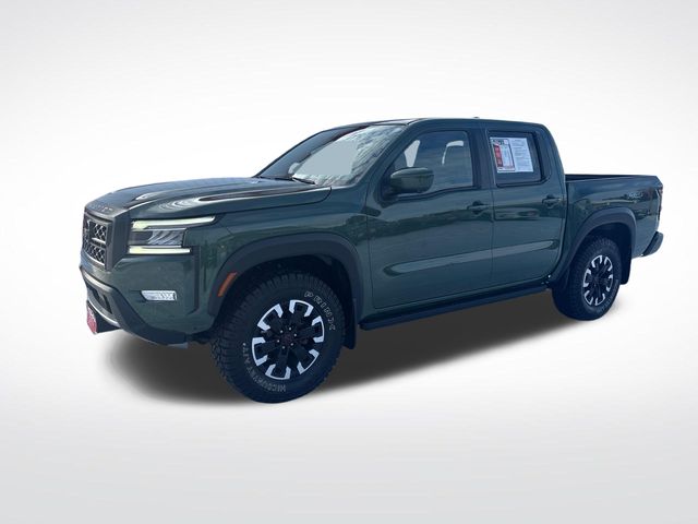 Tactical Green Metallic 2023 Nissan Frontier PRO-4X Crew Cab 4WD Pickup Truck Four-Wheel Drive 9-Speed Automatic
