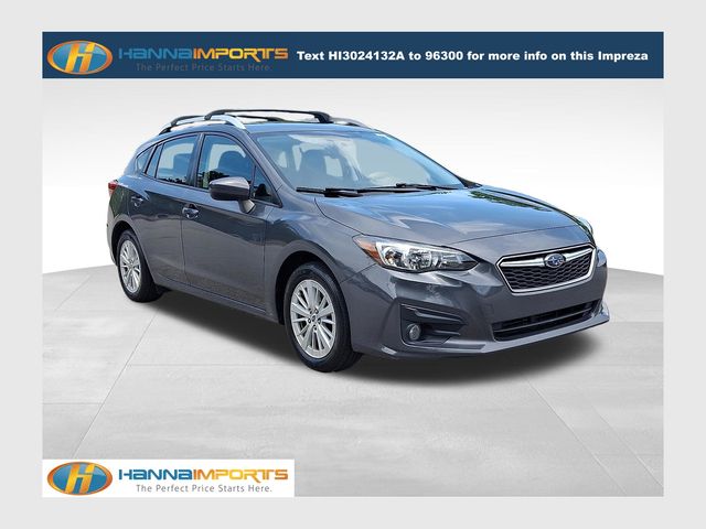 Magnetite Gray Metallic 2018 Subaru Impreza 2.0i Premium Hatchback AWD Hatchback All-Wheel Drive Continuously Variable Transmission