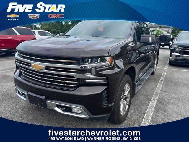 Brown 2019 Chevrolet Silverado 1500 High Country Crew Cab 4WD Pickup Truck Four-Wheel Drive 8-Speed Automatic