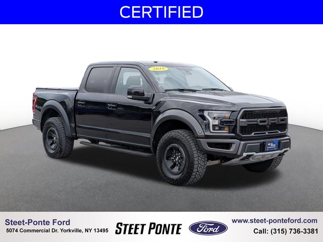 Shadow Black 2018 Ford F-150 Raptor SuperCrew 4WD Pickup Truck Four-Wheel Drive Automatic