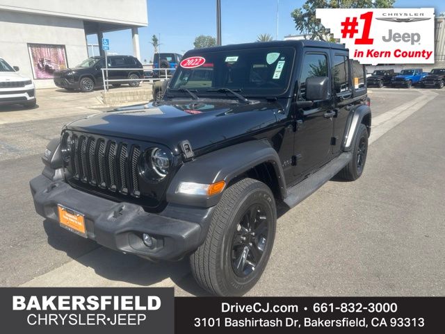 Black Clearcoat 2022 Jeep Wrangler Unlimited Sport Altitude 4WD SUV / Crossover Four-Wheel Drive 8-Speed Automatic
