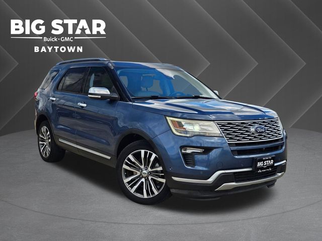 2019 Ford Explorer Platinum Blue at Cook Ford