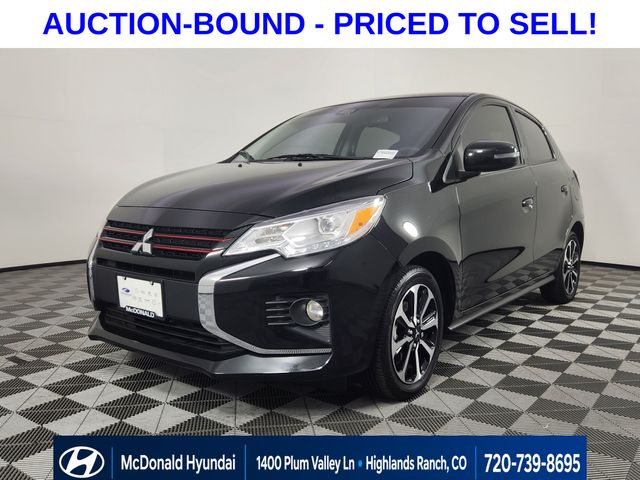 Jet Black Metallic 2024 Mitsubishi Mirage Hatchback Front-Wheel Drive Continuously Variable Transmission