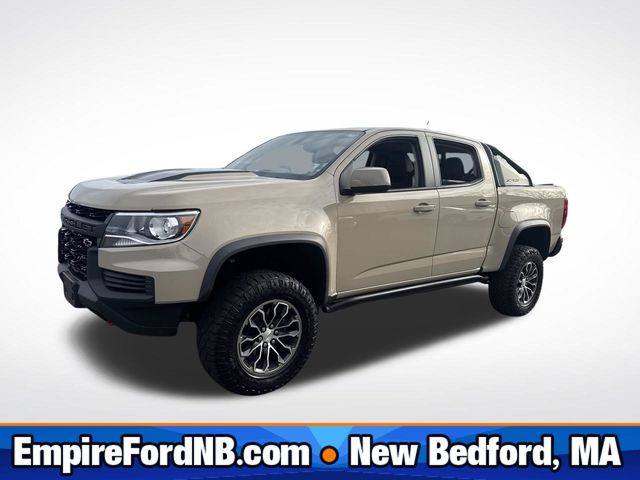 Sand Dune Metallic 2022 Chevrolet Colorado ZR2 Crew Cab 4WD Pickup Truck Four-Wheel Drive 8-Speed Automatic
