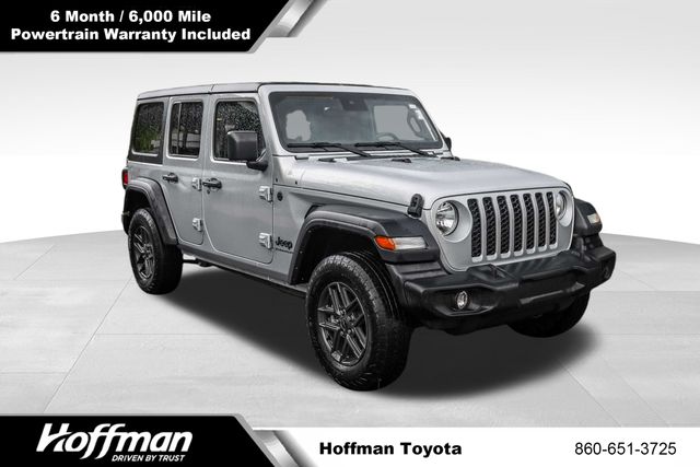 Silver Zynith Clearcoat 2024 Jeep Wrangler Sport S 4-Door 4WD SUV / Crossover Four-Wheel Drive 8-Speed Automatic