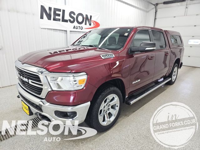 Delmonico Red Pearlcoat 2021 RAM 1500 Big Horn Crew Cab 4WD Pickup Truck Four-Wheel Drive 8-Speed Automatic