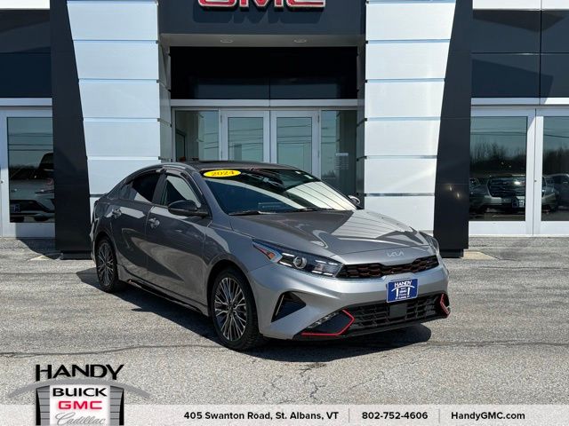 Steel Gray 2024 Kia Forte GT-Line FWD Sedan Front-Wheel Drive Continuously Variable Transmission