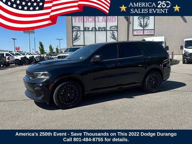 DB Black Crystal Clearcoat 2022 Dodge Durango SUV / Crossover All-Wheel Drive 8-Speed Automatic