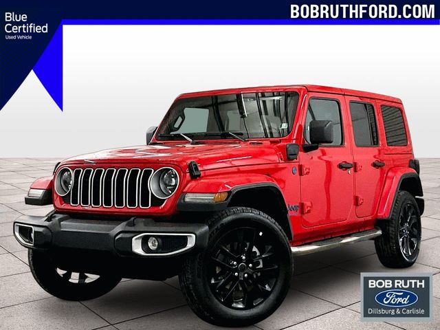 2025 Jeep Wrangler Sahara 4xe Red at Bob Ruth Ford