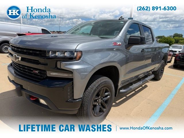Gray (Satin Steel Metallic) 2021 Chevrolet Silverado 1500 Pickup Truck Four-Wheel Drive Automatic