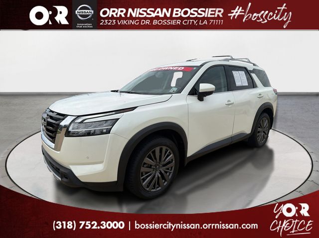 Pearl White 2024 Nissan Pathfinder SUV / Crossover Front-Wheel Drive 9-Speed Automatic