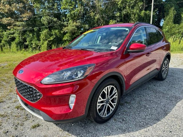 Used 2021 Red Ford SEL image 3