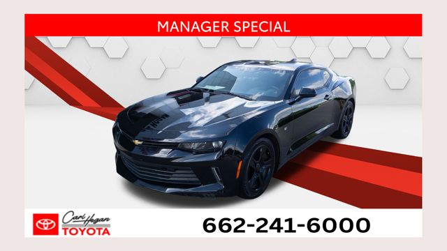Black 2017 Chevrolet Camaro Coupe Rear-Wheel Drive 6-Speed Manual