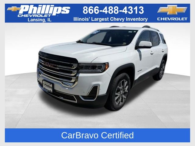 Summit White 2023 GMC Acadia SLE AWD SUV / Crossover Four-Wheel Drive 9-Speed Automatic