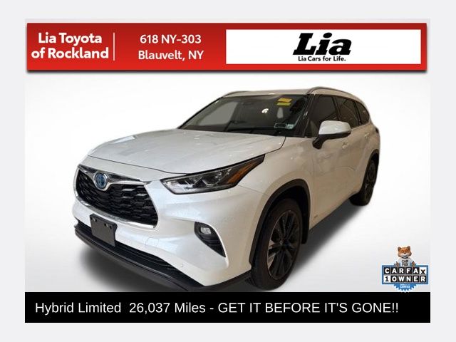 White (Wind Chill Pearl) 2023 Toyota Highlander Hybrid Limited AWD SUV / Crossover All-Wheel Drive Continuously Variable Transmission