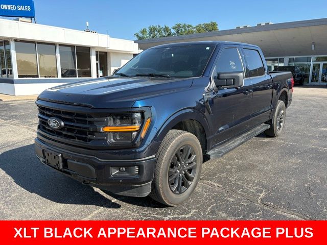 Antimatter Blue Metallic 2024 Ford F-150 Pickup Truck Four-Wheel Drive Automatic