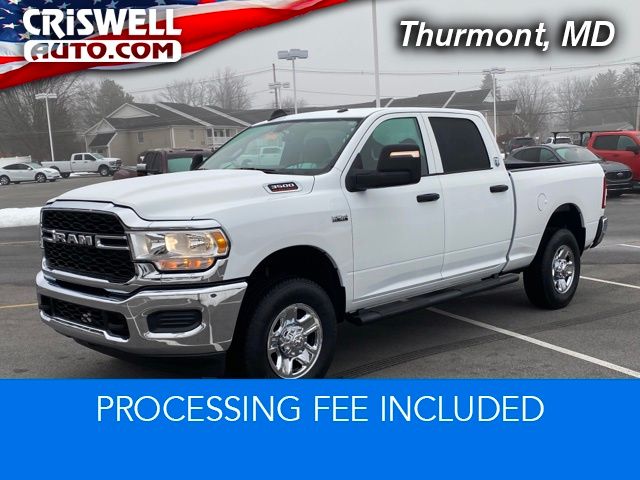 Bright White Clearcoat 2024 RAM 3500 Tradesman Crew Cab 4WD Pickup Truck Four-Wheel Drive 8-Speed Automatic