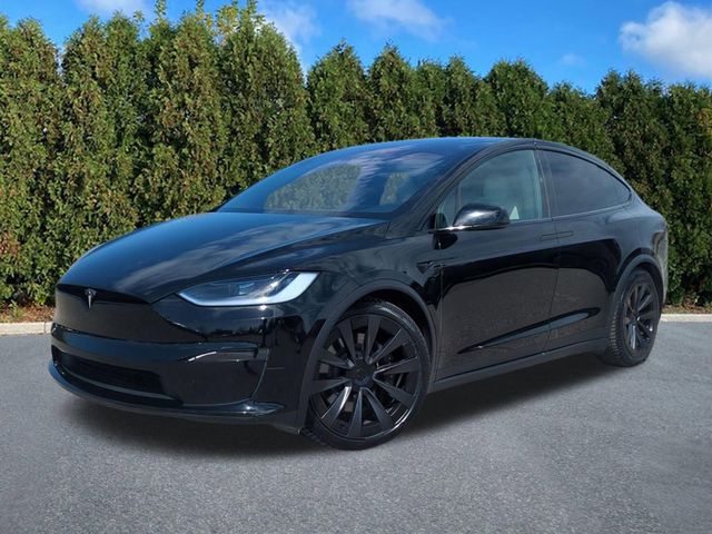 Solid Black 2024 Tesla Model X AWD SUV / Crossover All-Wheel Drive 1-Speed Automatic