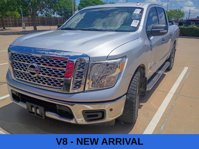 Brilliant Silver 2018 Nissan Titan Pickup Truck 4X2 7-Speed Automatic