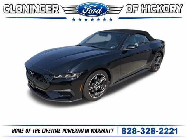 Shadow Black 2024 Ford Mustang Convertible Rear-Wheel Drive Automatic