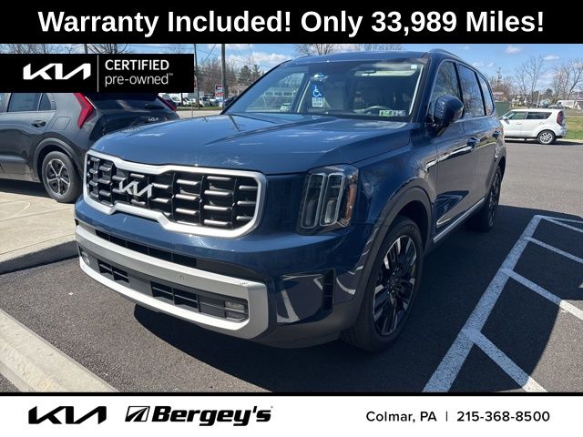 Midnight Lake Blue 2023 Kia Telluride SX-Prestige AWD SUV / Crossover All-Wheel Drive 8-Speed Automatic
