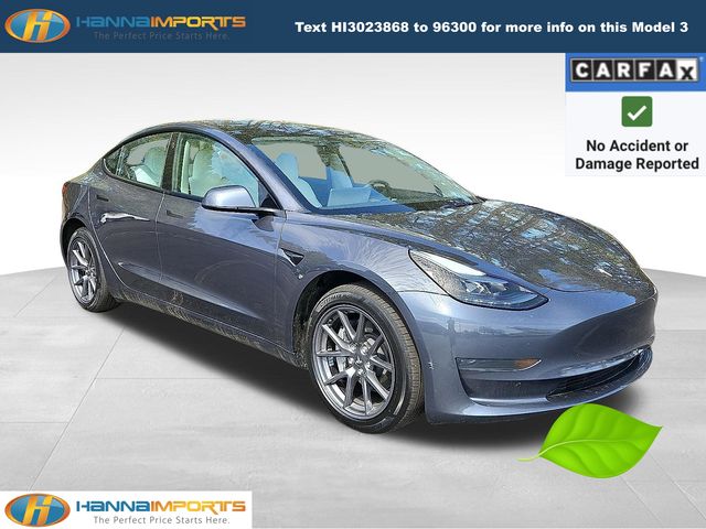 Midnight Silver Metallic 2023 Tesla Model 3 RWD Sedan Rear-Wheel Drive 1-Speed Automatic