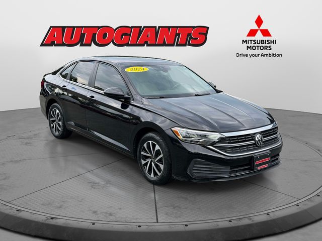 Deep Black 2024 Volkswagen Jetta Sedan Front-Wheel Drive 8-Speed Automatic