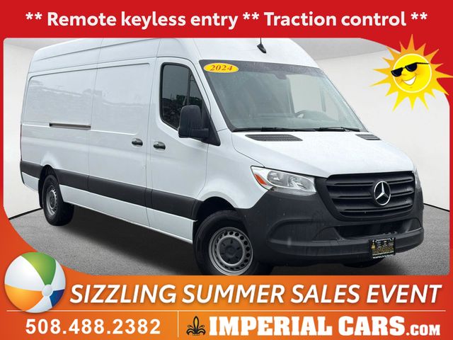Gray White 2024 Mercedes-Benz Sprinter Cargo Van Rear-Wheel Drive 9-Speed Automatic