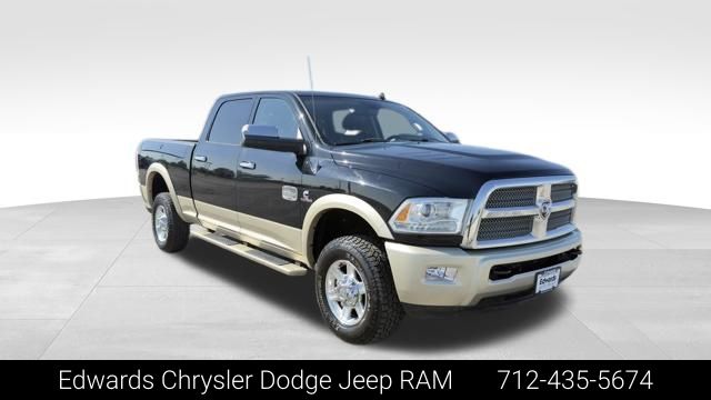 Black Clearcoat 2013 RAM 2500 Laramie Longhorn Crew Cab 4WD Pickup Truck Four-Wheel Drive 6-Speed Automatic