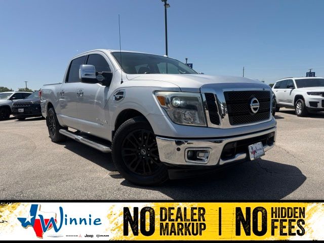 Brilliant Silver Metallic 2017 Nissan Titan Pickup Truck 4X2 7-Speed Automatic