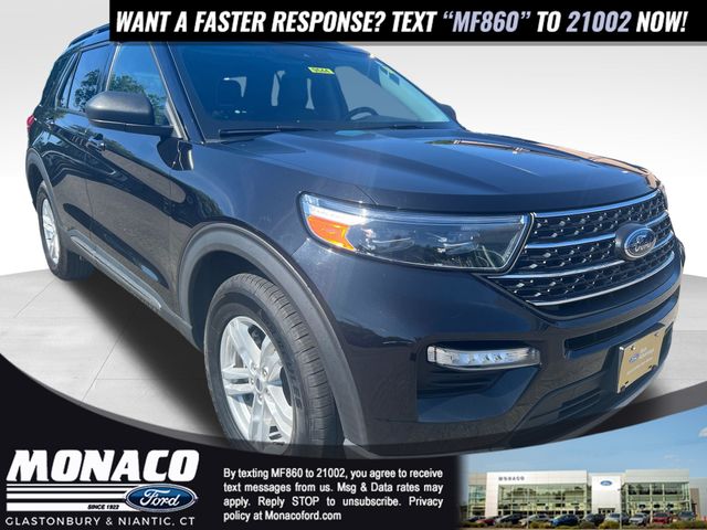 Black Metallic 2022 Ford Explorer SUV / Crossover All-Wheel Drive Automatic