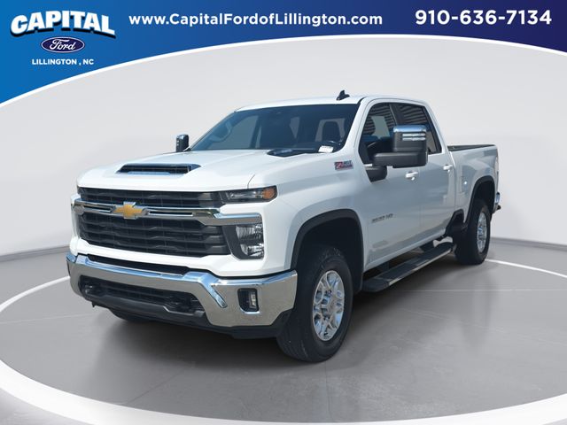 Summit White 2024 Chevrolet Silverado 2500HD LT Crew Cab 4WD Pickup Truck Four-Wheel Drive Automatic