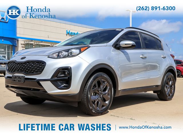 Sparkling Silver 2021 Kia Sportage S AWD SUV / Crossover All-Wheel Drive 6-Speed Automatic Overdrive