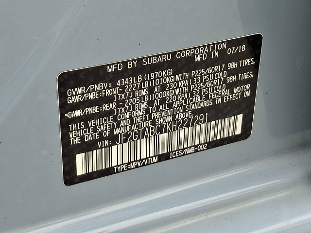 2019 Subaru Crosstrek 2.0i Gray at Rafferty Subaru