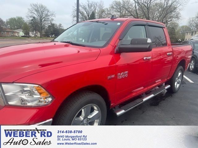 Flame Red Clearcoat 2015 RAM 1500 Big Horn Crew Cab 4WD Pickup Truck Four-Wheel Drive 8-Speed Automatic