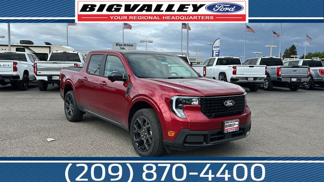 Ruby Red 2026 Ford Maverick Lariat SuperCrew AWD Pickup Truck All-Wheel Drive 8-Speed Automatic