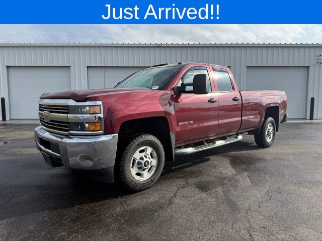 Red (Deep Ruby Metallic) 2015 Chevrolet Silverado 2500HD Work Truck Double Cab 4WD Pickup Truck Four-Wheel Drive 6-Speed Automatic Overdrive