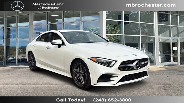 Diamond White 2019 Mercedes-Benz CLS 450 4MATIC Sedan All-Wheel Drive 9-Speed Automatic