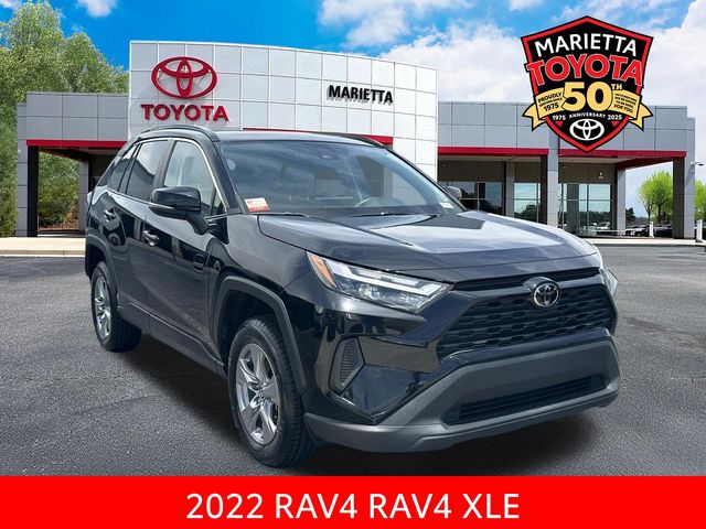 Midnight Black Metallic 2022 Toyota RAV4 SUV / Crossover Front-Wheel Drive 8-Speed Automatic