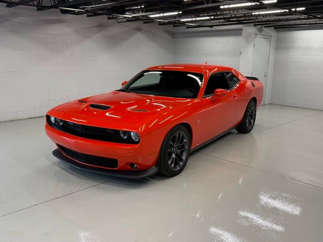 Go Mango! 2023 Dodge Challenger R/T Scat Pack RWD Coupe Rear-Wheel Drive Automatic