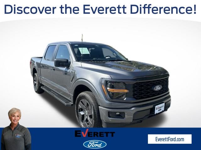 Gray Metallic 2025 Ford F-150 Pickup Truck Four-Wheel Drive Automatic