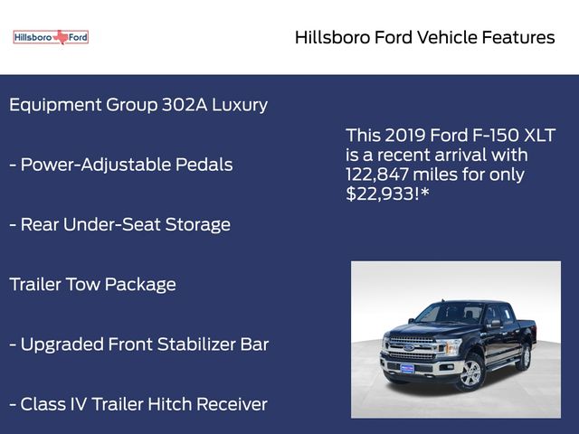 2019 Black Ford F-150 XLT 4X4 Truck