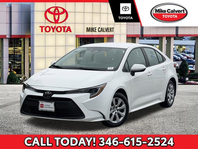 Ice 2025 Toyota Corolla LE FWD Sedan Front-Wheel Drive Continuously Variable Transmission